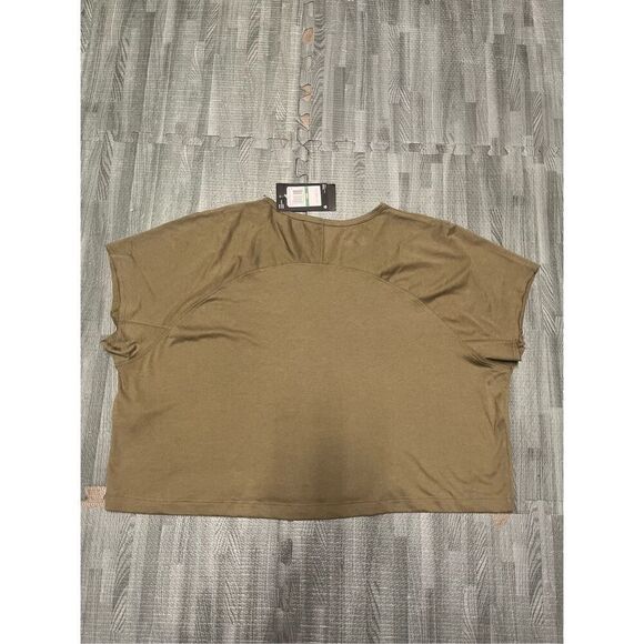 Under Armour Dwayne Johnson Rock Green Skull Cropped Loose Tee Top L Large Women - Picture 7 of 7